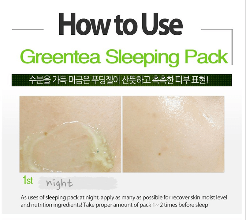 Green Tea Sleeping Pack 100g
