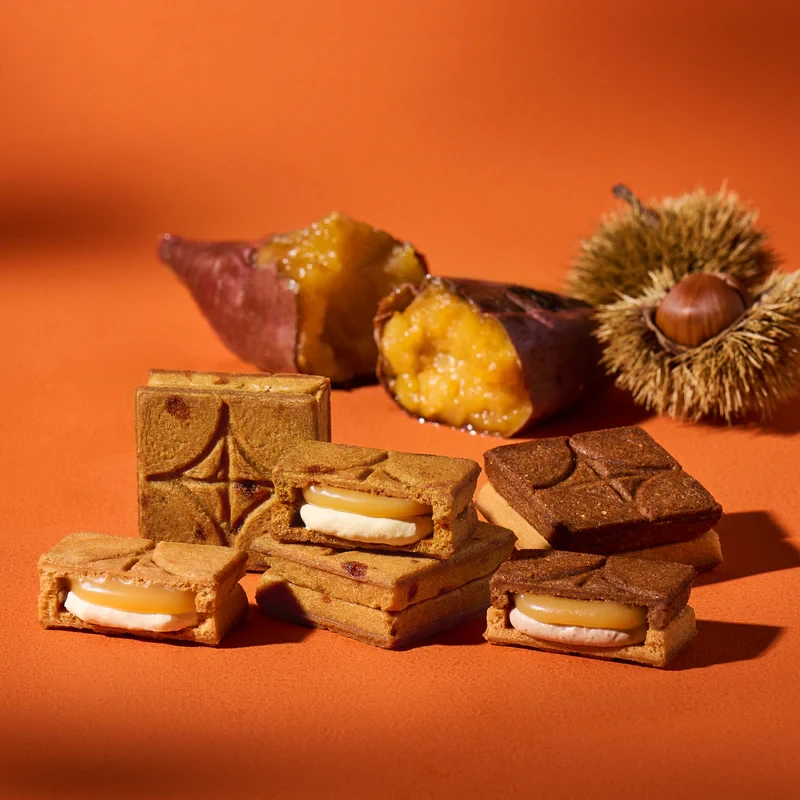 【日本直郵】 日本 press butter sand 限時 秋季三種口味奶油餅乾小盒 3枚裝