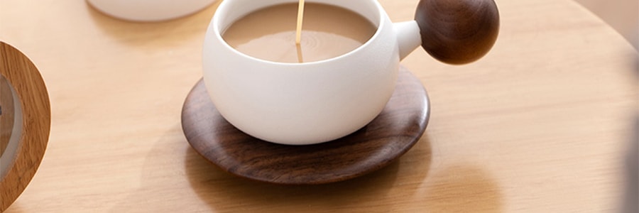 南山先生 熊猫泡茶杯子 陶瓷茶杯 茶水分离马克杯子 带杯垫 180ml