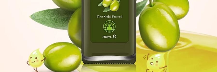 爺爺的農場 特級初榨橄欖油 兒童寶寶營養油成人減脂餐食用油橄欖油 500ml