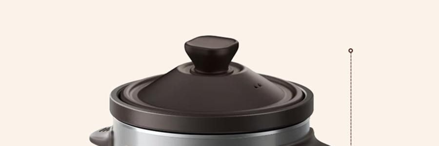 ZENO 紫砂电炖锅 多功能电砂锅电炖盅 煲汤锅炖汤锅 4L-ZSD-406U【限量送磁力搅拌咖啡杯】