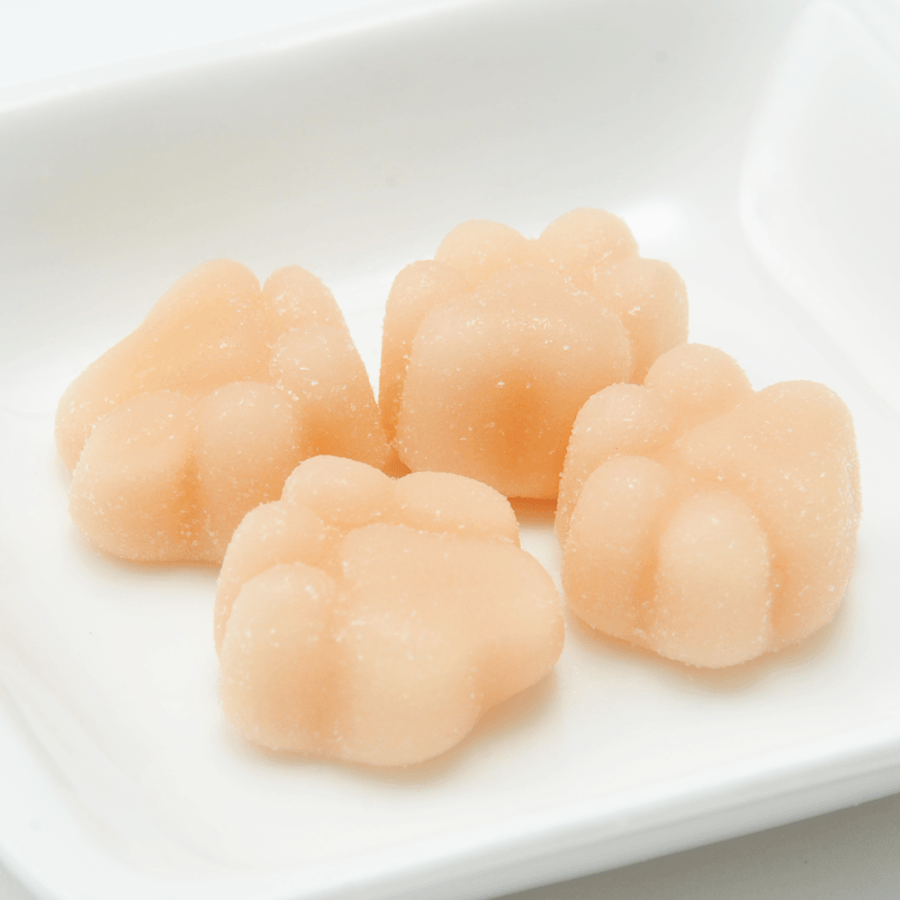 [日本直邮] SENJAKU 扇雀饴本铺 幸福猫爪水果橡皮糖  草莓牛奶味 30g
