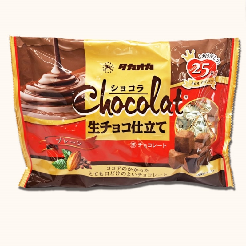 【日本直郵】日本TAKAOKA 小紅書推薦 高職巧克力 生巧克力 原味生巧克力 140g