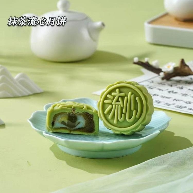 姚记 四粒装造型流心月饼 奶黄流心礼盒 白兔子芝士流心 黄兔子  经典巧克力流心 抹茶流心 260g