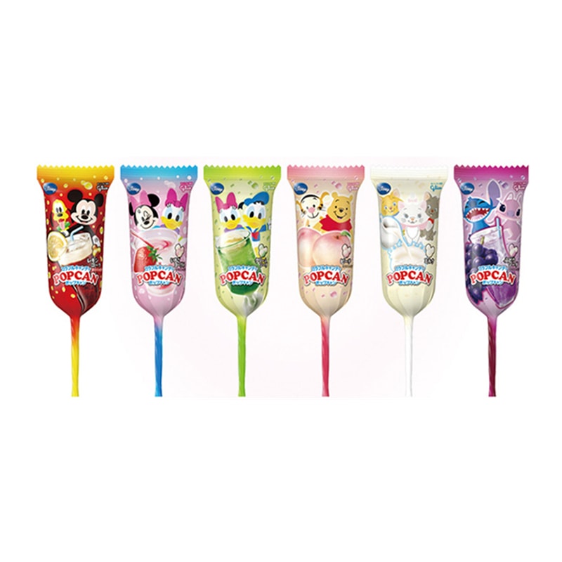 【日本直郵】日本Glico固力果 米奇頭迪士尼棒棒糖 藍色限量版 1支 口味圖案隨機發貨