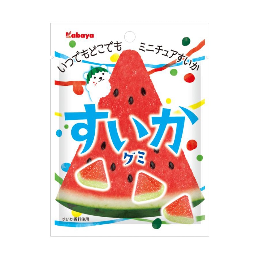 【日本直郵】日本KABAYA 期間限定 西瓜味 果汁軟糖 50g