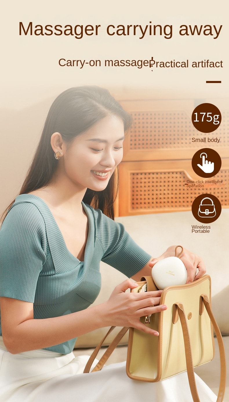 【輪滑世界冠軍郭丹代言品牌】中國 和正HEZHENG 頭部按摩器全自動頭皮按摩爪電動防水按摩儀 白色 1件