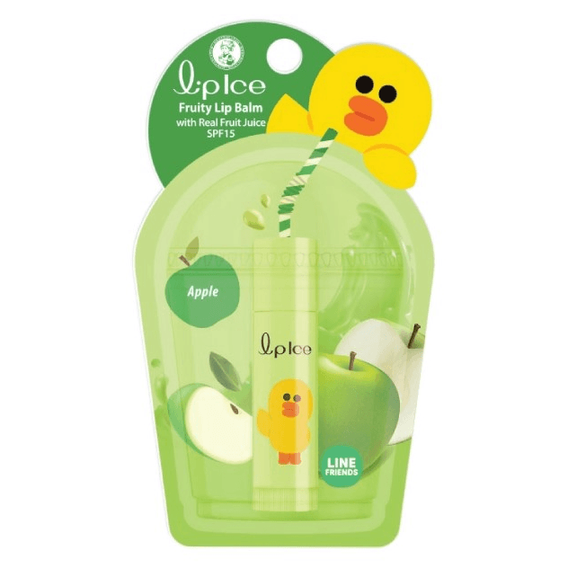 Lipice Fruity Lip Balm With Real Fruit Juice Apple 3.5g