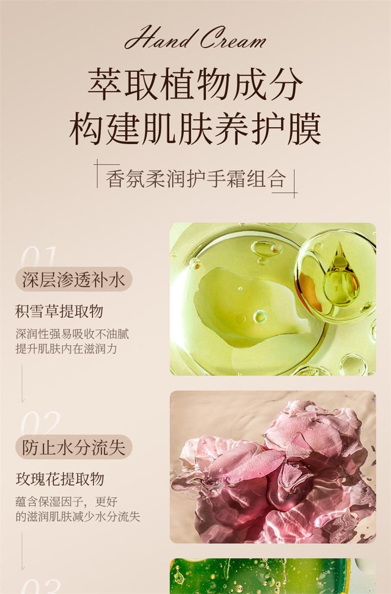 Fragrant Moisturizing Hand Cream Moisturizing and Hydrating  Subtle Fragrance 30g