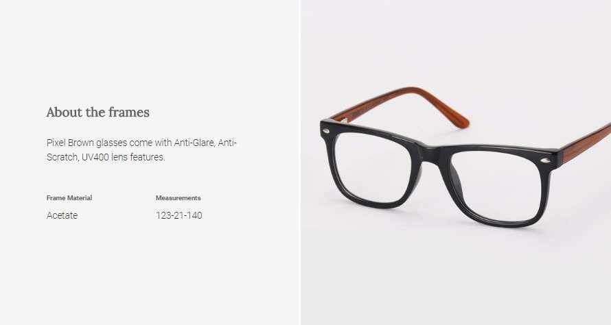 Digital Protection Glasses: Pixel - Brown (DL75013 C5)