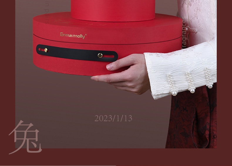 新年送礼【中国直邮】EmmaMolly艾玛莫莉  新年礼盒遇兔呈祥香薰蜡烛情人节送女生礼物   (遇兔呈祥)礼盒*1+火柴10根
