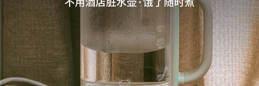 BUYDEEM北鼎 迷你全自動多功能養生壺 便攜式燒水壺 電水壺 K313 淺杉綠 0.6L