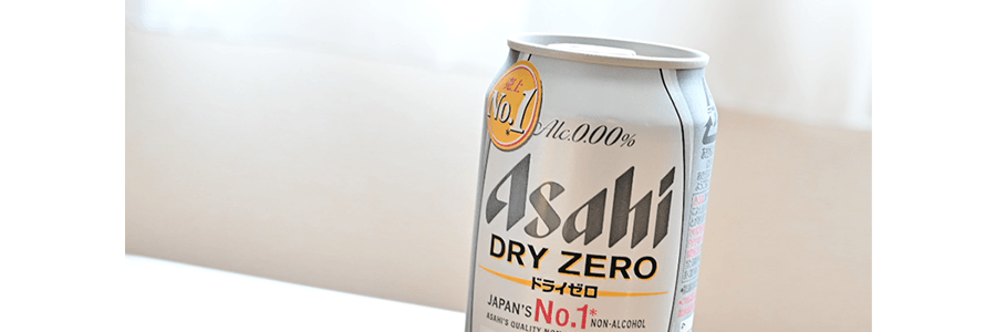 日本ASAHI Dry Zero 無酒精啤酒 碳酸汽水飲料 350ml