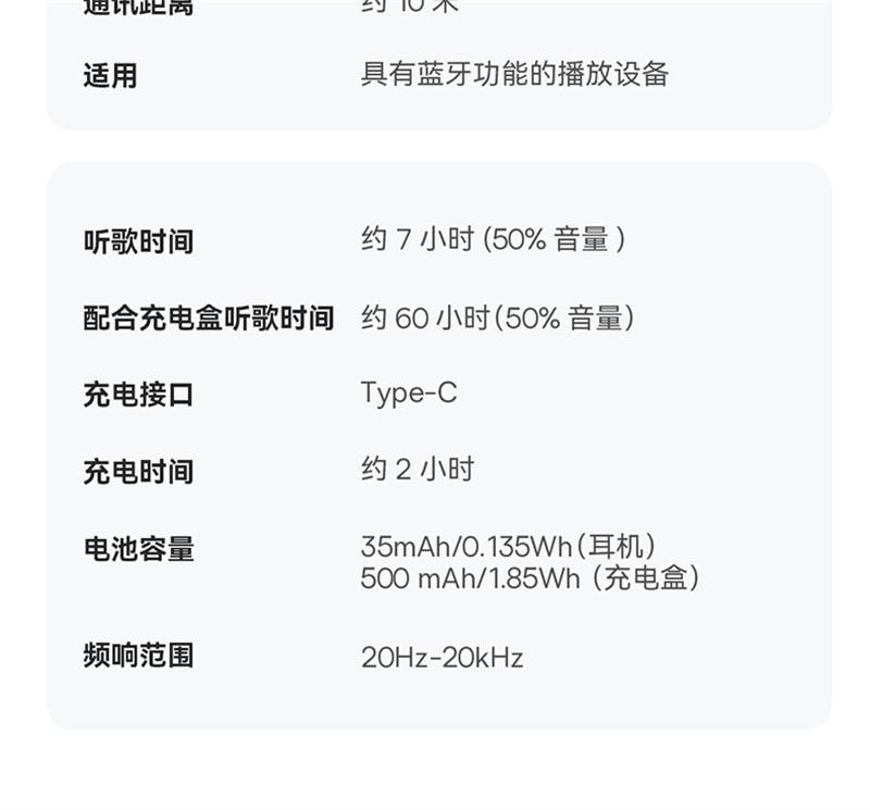 【中國直郵】 倍思 W04藍牙耳機無線半入耳通話降噪超長續航力 皓月白 1個