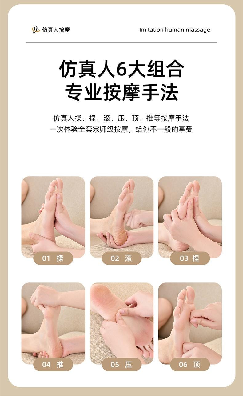 美國BECWARE 家用大容量按摩足浴盆 多功能智慧電動加熱 折疊易收納 白色 1件入