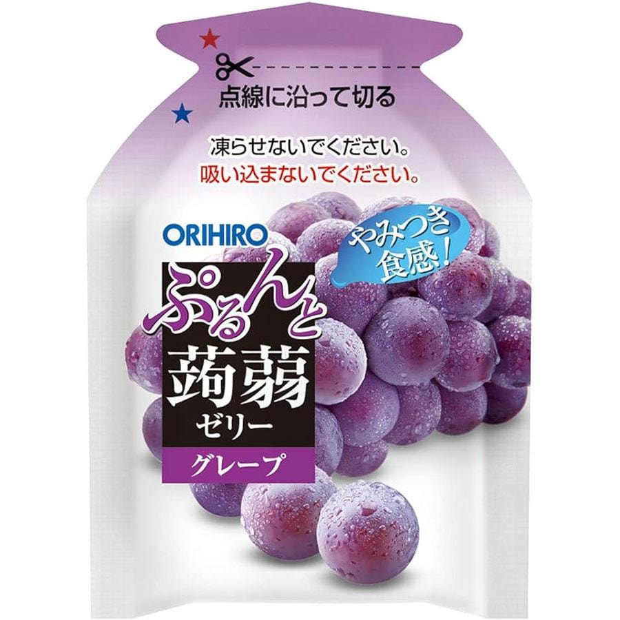 【日本直邮】 日本 ORIHIRO 大林至菓蒟蒻果冻葡萄味20g*6包/120g