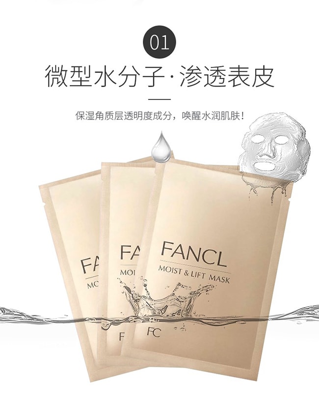 【日本直效郵件】FANCL芳珂 彈潤面膜6枚入 膠原蛋白彈性保濕精華