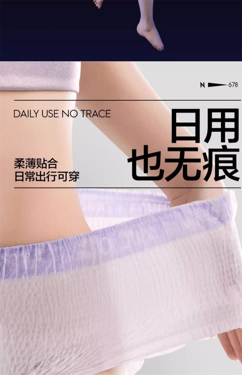 【中国直邮】 Bc Babycare Babycare小N产妇安心裤产后安睡裤防漏超柔 8条 S-M码