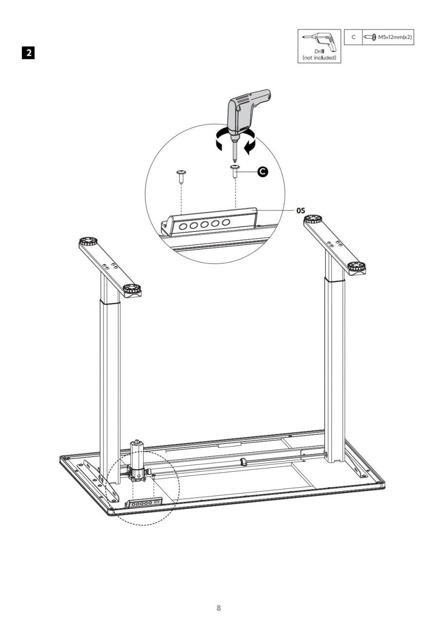 【美國直郵】 美國 hiorin 48 吋站立式桌子 1個 防爆鋼玻桌面 電動升降 閃電級組裝