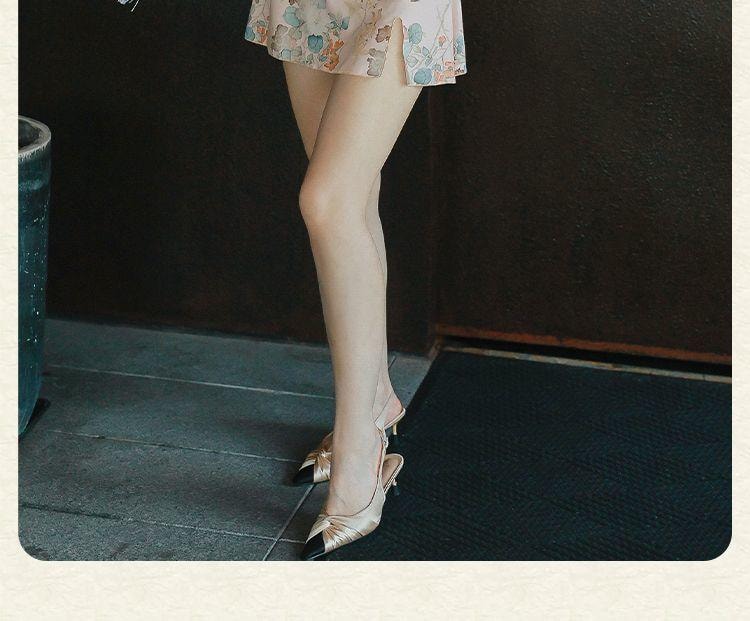 【中国直邮】 亦美珊 显瘦国风纯欲风新中式泳衣 荷花粉色L码