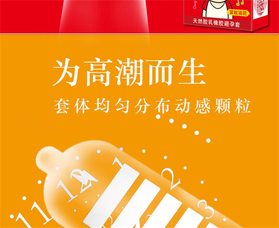 【中国直邮】圣罗兰 新品 桃色计划系列 避孕套10只装 第一次羞晕晕款