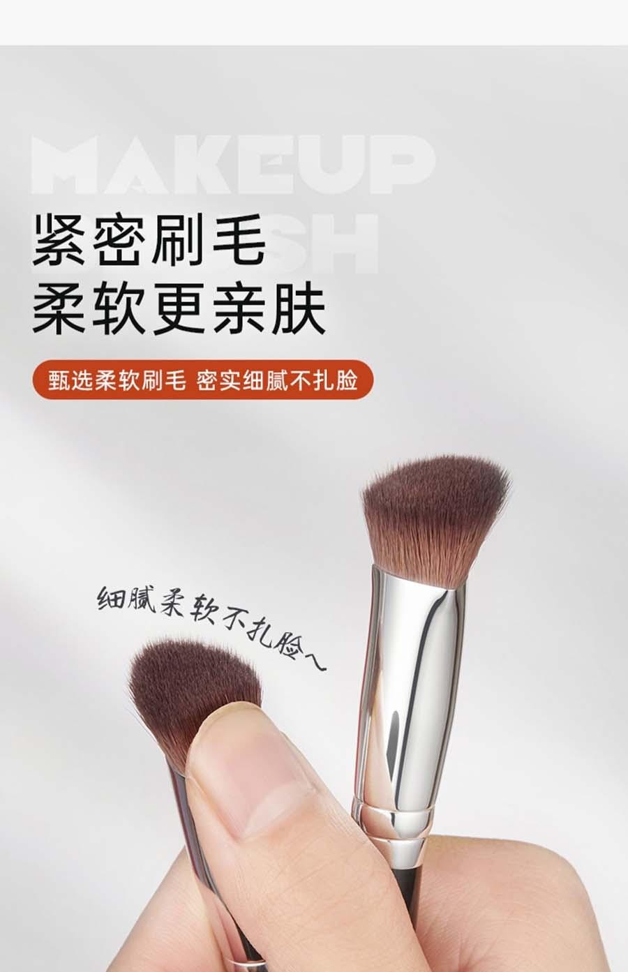 瑪莉安 【官方授權旗艦店】斜三角熨斗刷 高光刷臉部中淚溝提亮刷 +子彈頭遮瑕刷 2支