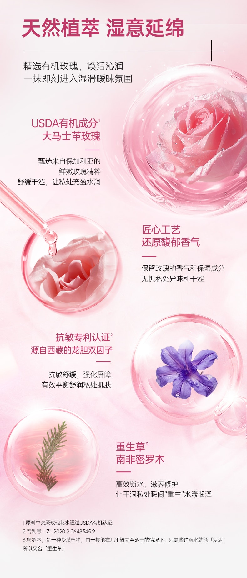 【中國直郵】jissbon/傑士邦 臻萃玫瑰人體潤滑液120ml房事夫妻用品男女私處爽滑
