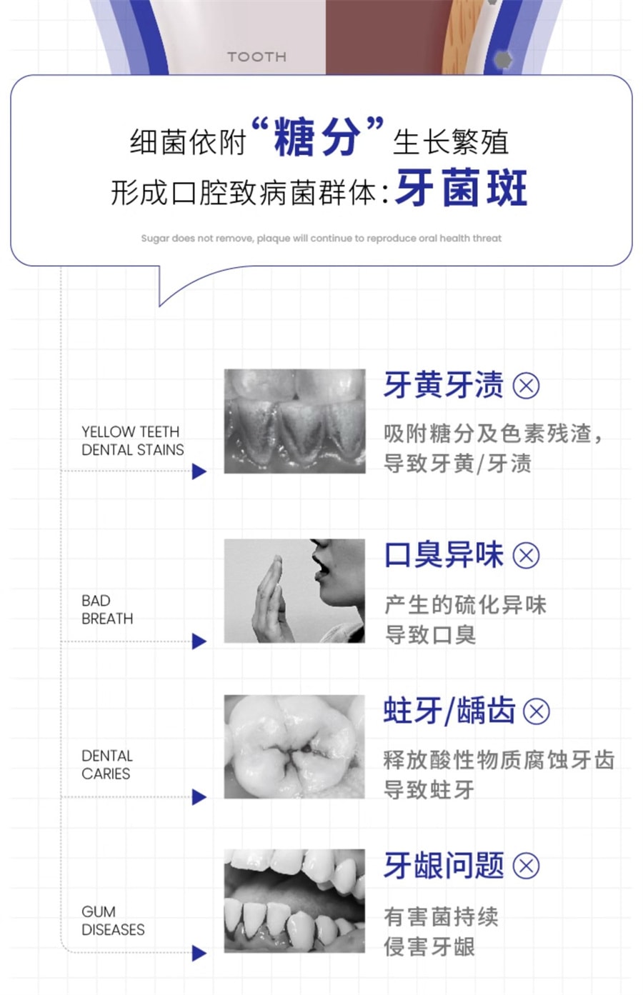 【中国直邮】白惜  抗糖漱口水便携式条装益生菌清新口气小支漱口水护龈  莓语初茶14ml*20条