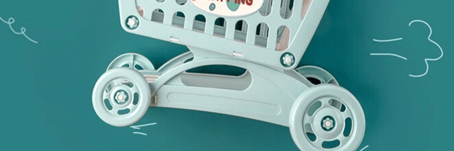 BEIENS贝恩施 购物车超市过家家 儿童宝宝玩具 配件齐全 适用年龄6个月以上 蓝色