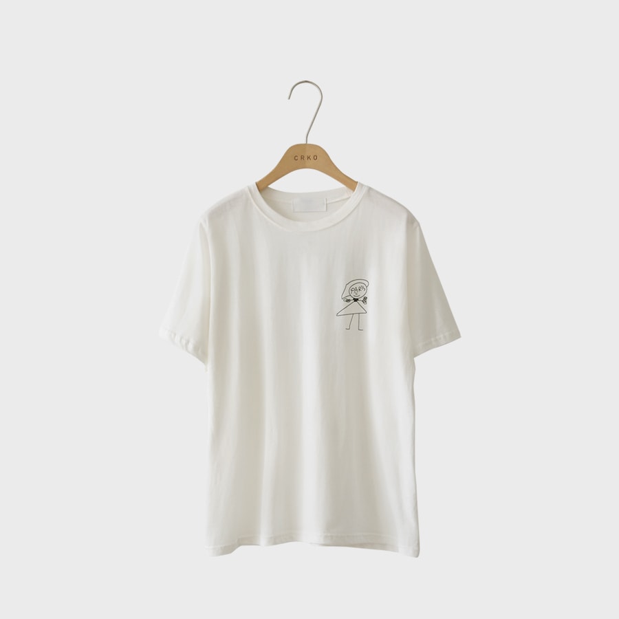 T shirt white free size