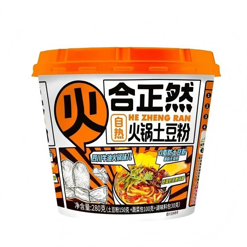 【中國直郵】 合正然 自熱火鍋馬鈴薯粉自熱火鍋方便速食免煮速食懶人火鍋280g
