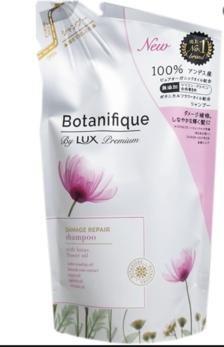 日本 LUX力士 LUX Premium Botanifique损伤修复洗发水 替换装 350g
