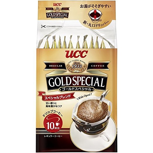 Gold Special Drip Coffee - Special Blend 10 x 0.3 oz. (8g) Single-Use Personal Drip Coffee Packets 10P
