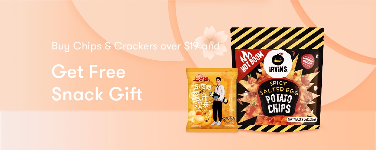 Buy Chips & Crackers over $19 and Get Free Snack