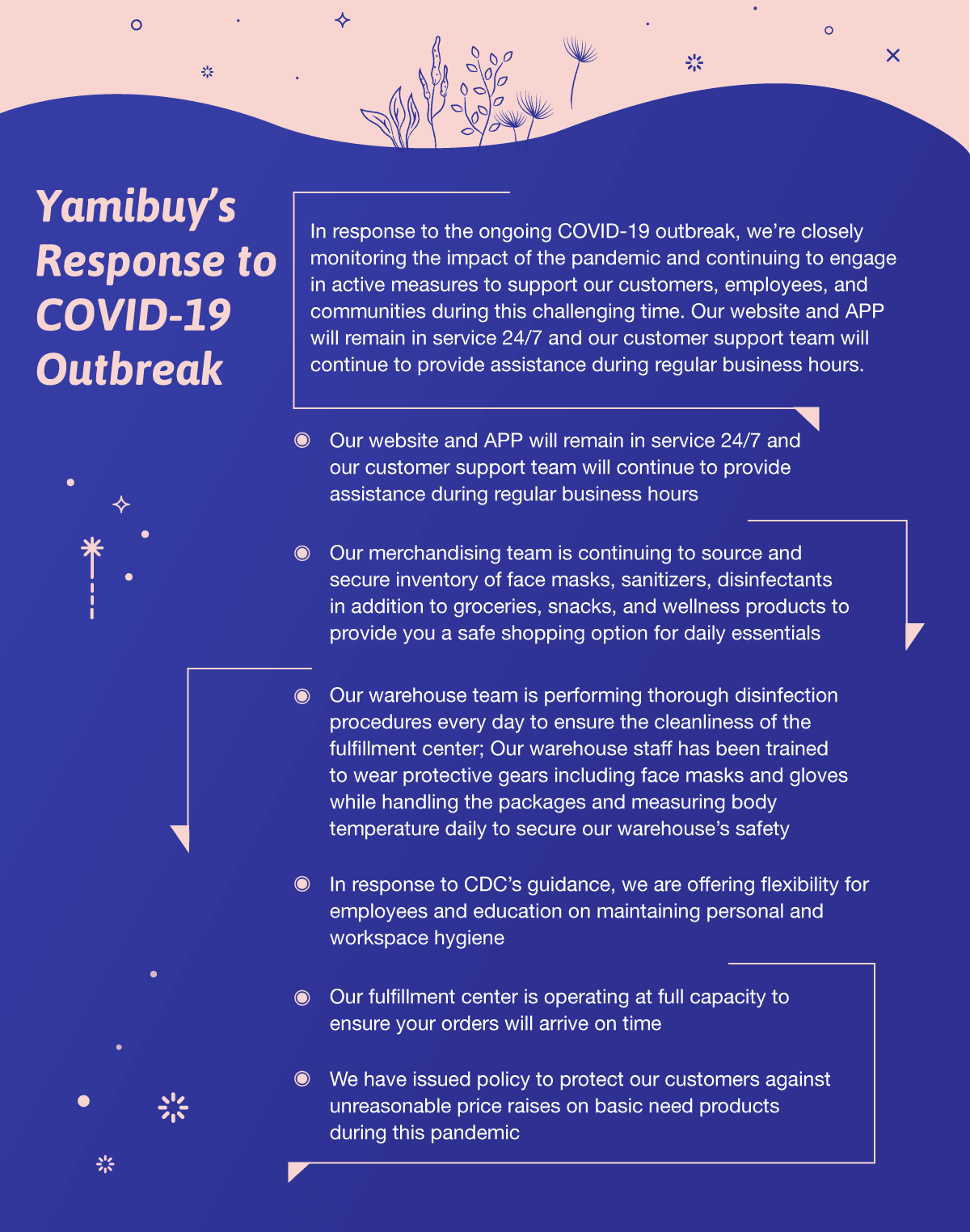 Yamibuy’s Response to COVID-19 Outbreak