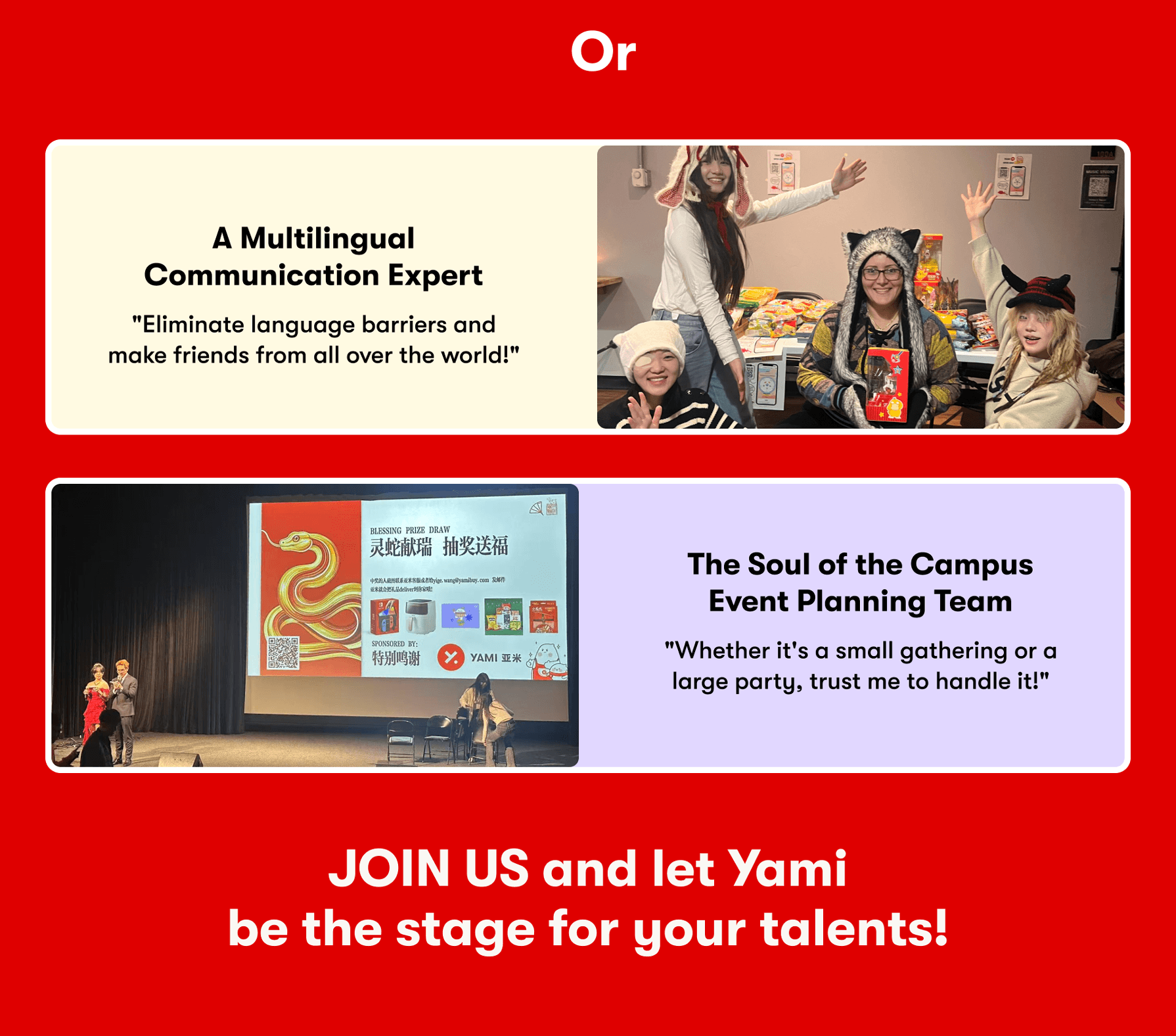 Become A Yami Ambassador!