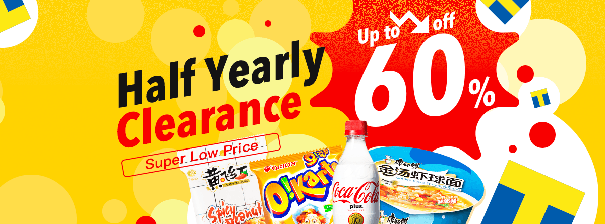 Half yearly clearance up to 60%
