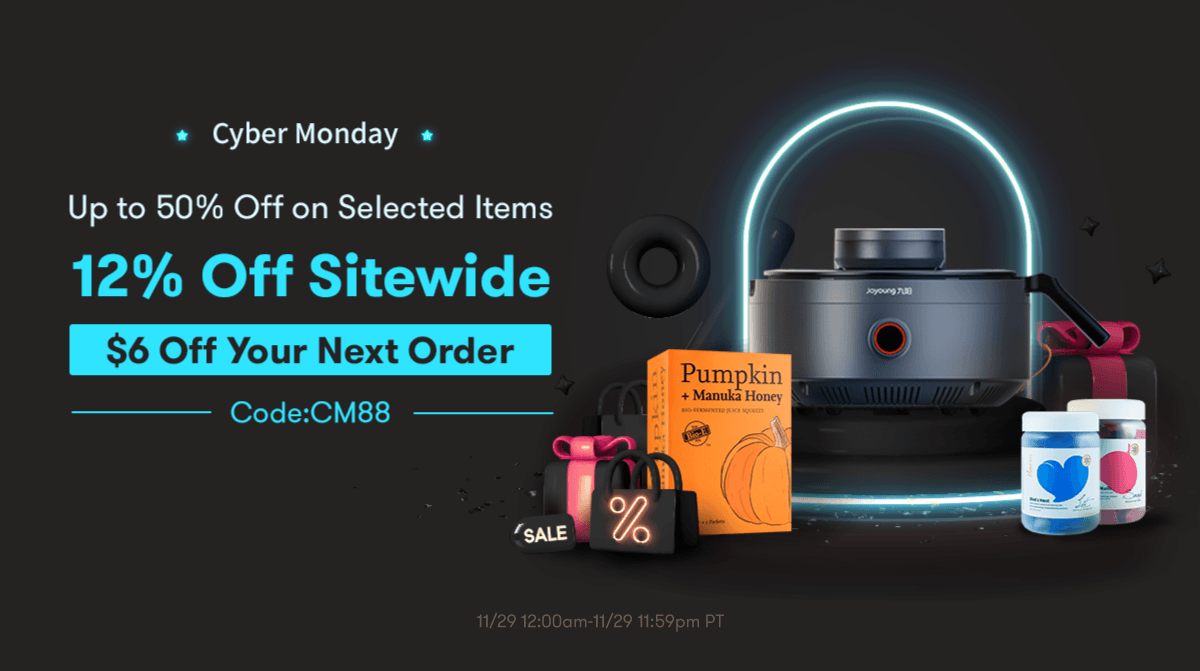 Cyber Monday 12% Off Sitewide