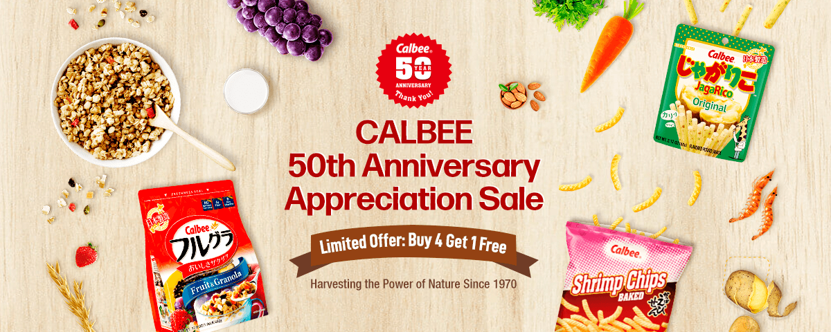 CALBEE 50th Anniversary Appreciation Sale