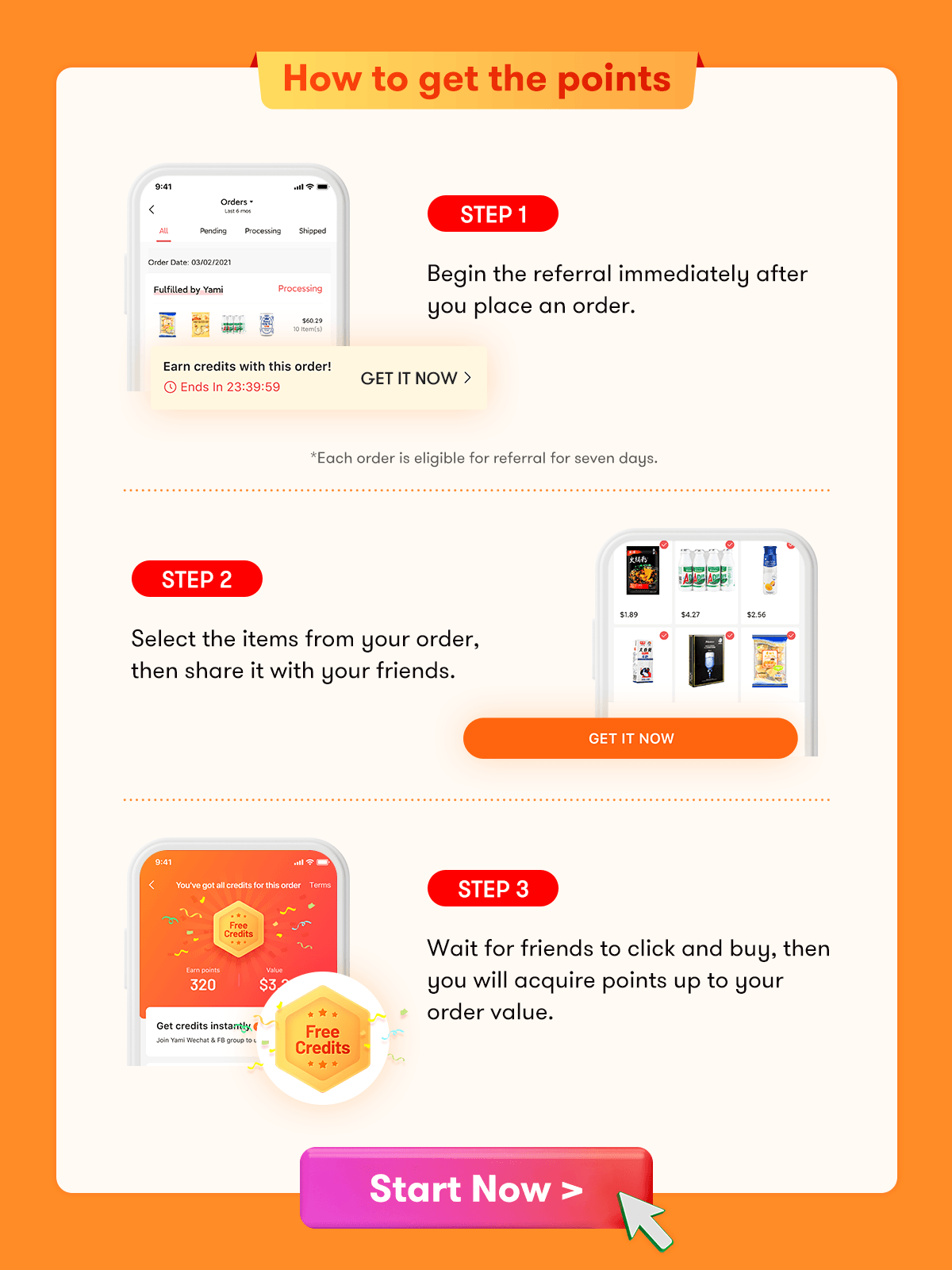 Get 10X Points on Referrals