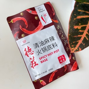 德庄 清油麻辣火锅底料 65° 220g