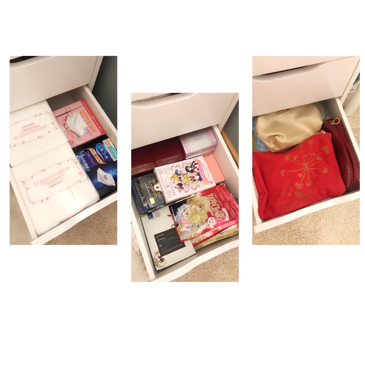 柜子桌子都是ikea买的 化妆镜自己diy的 好多化妆品 都是亚米买的 Article Article Titlefromuser