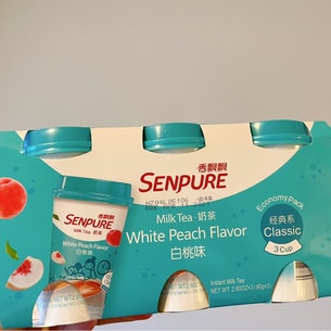 香飘飘 椰果系列奶茶 白桃味 80g*3 | 亚米