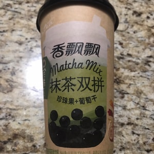 【内含q弹珍珠】香飘飘 抹茶双拼 珍珠奶茶 珍珠果 葡萄干 85g | 亚米