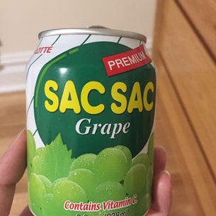 韩国lotte乐天 sac sac 粒粒葡萄汁饮料 238ml | 亚米