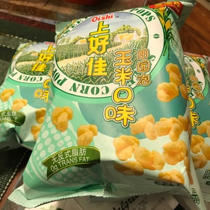 oishi上好佳 田园泡 玉米口味 非油炸无反式脂肪 40g | 亚米