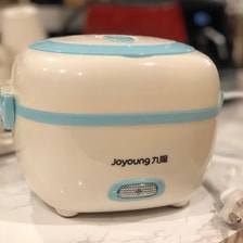 Joyoung JYF-10YM01 Mini Electric Steamer, Dual-Purpose Steaming and Cooking,  Com