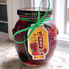 林家铺子 新鲜糖水杨梅罐头 经典玻璃罐 360g