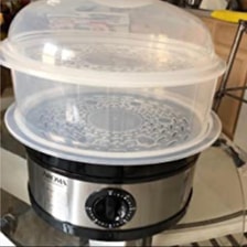 美国AROMA 全自动智能升降电火锅多功能蒸煮一体家用电蒸锅ASP-700 2.5L 