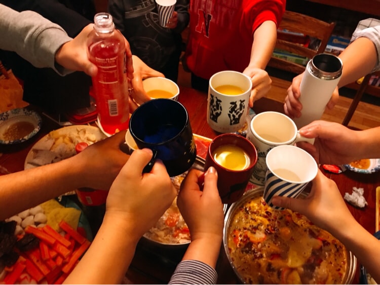 火锅聚餐照片真实照片图片